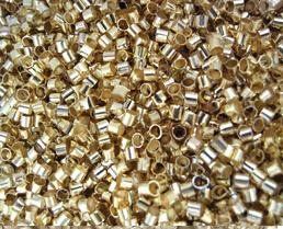 Pinch beads(Tube) Goldcolor 2.2mm   50St.